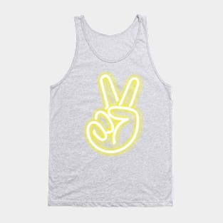 Neon Peace Sign Tank Top